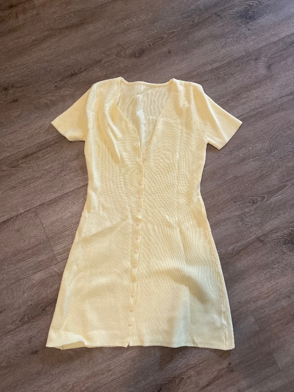 Yellow mini dress